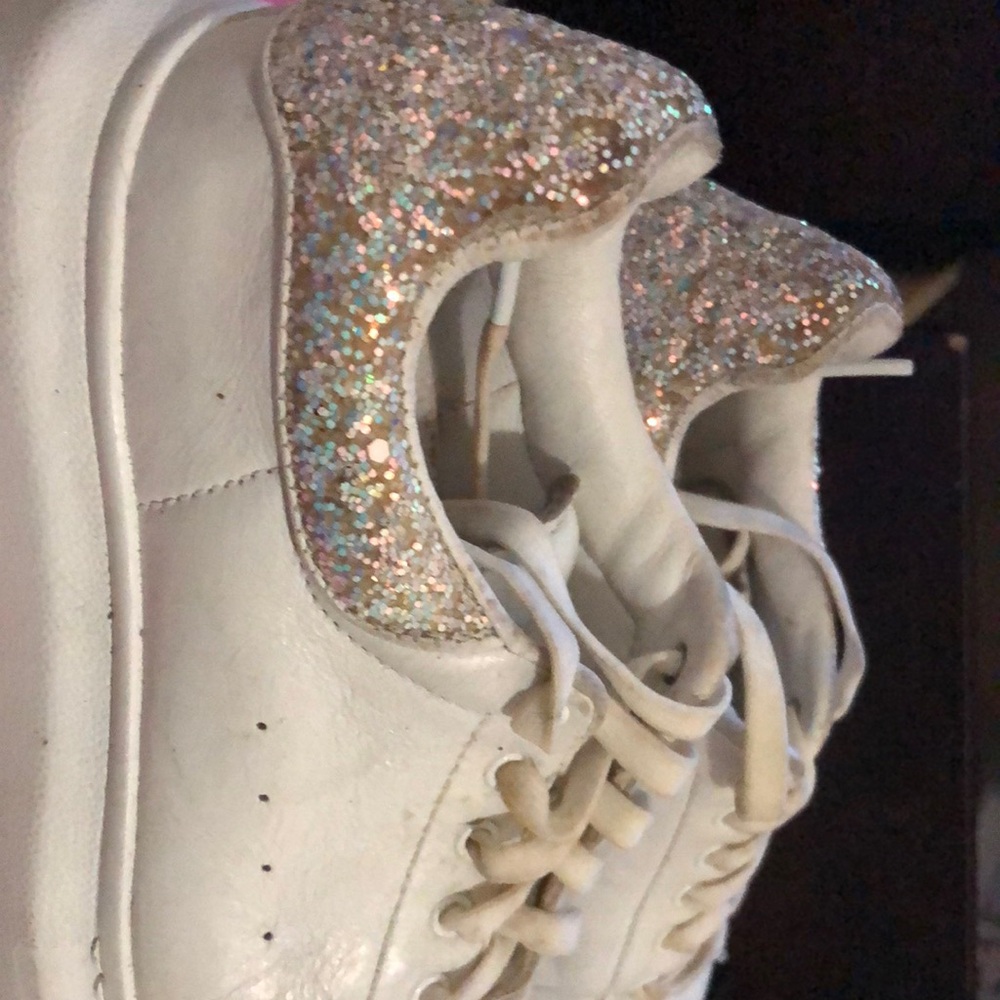 Alexander McQueen Wmns Court Trainer 'White Pink Glitter